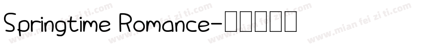 Springtime Romance字体转换